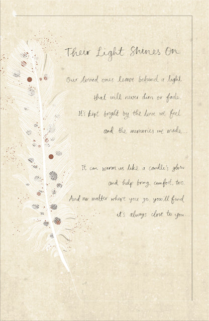 Sympathy Sorry for Your Loss Thinking of You Condolence Inspirational Card