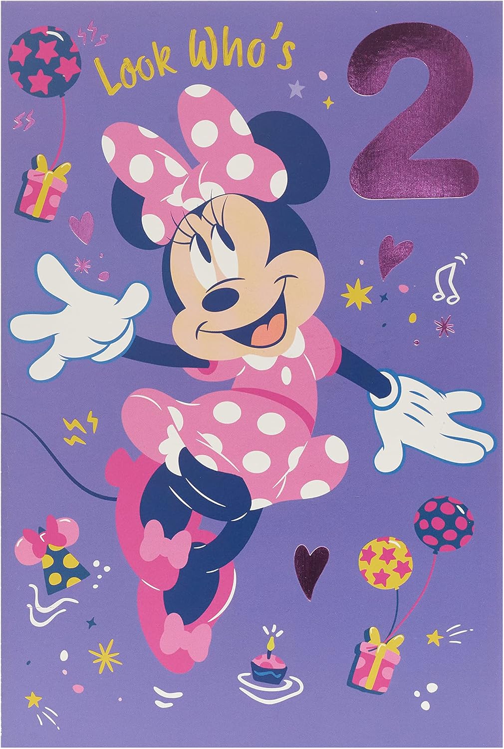 Disney Minnie Mouse 2nd Birthday Card for Girl – Age 2