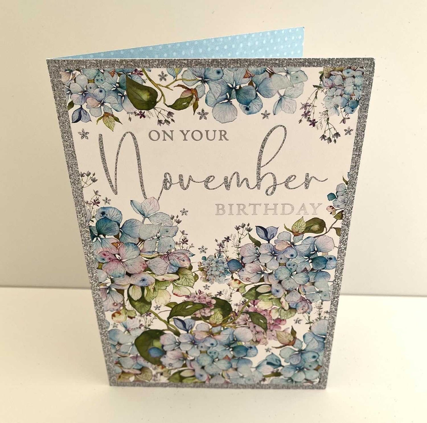 November Birthday Card – Floral Hydrangea Design | Nigel Quinney Nigel Quinney Made To Be Treasured