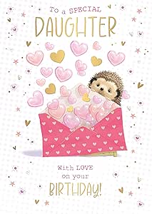 This Daughter Birthday Greeting Card by Words N Wishes is a Greeting Card priced at £ 3.49 from Made To Be Treasured range. Produced by Words n Wishes for excellent quality