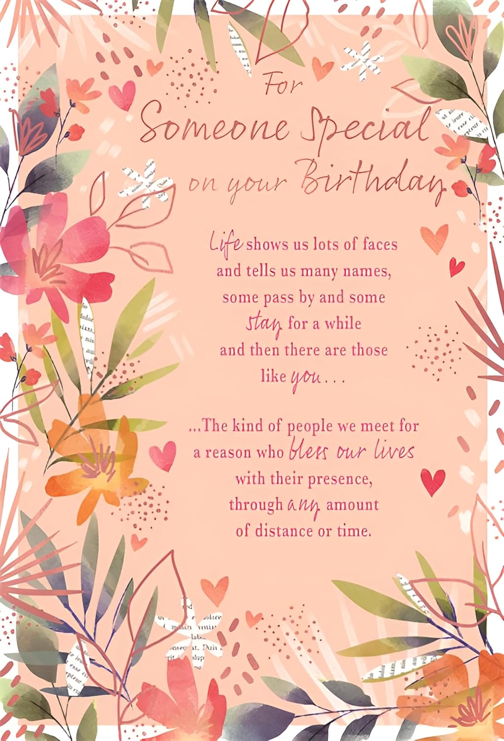 This Someone Special Birthday Card - Floral Design For Someone Special Greeting is a Birthday Card priced at £ 2.99 from Made To Be Treasured range. Produced by ICG for excellent quality