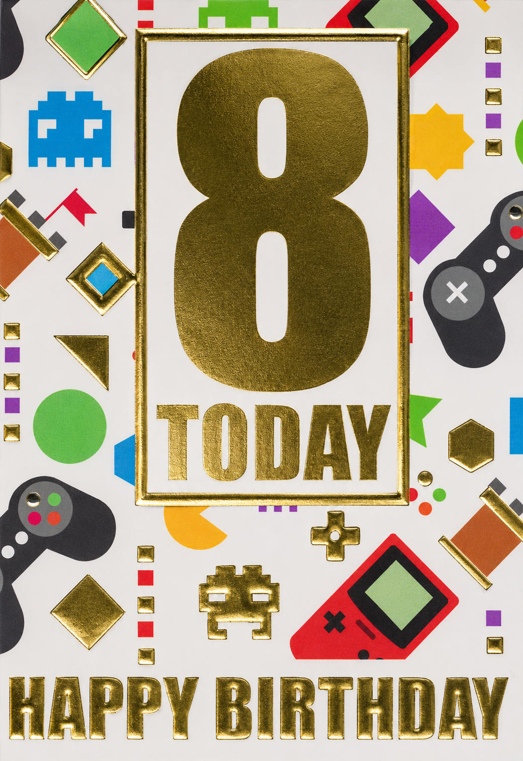 8th Birthday Card – Gaming 8 Today Children’s Birthday Card