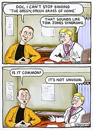 Funny Tom Jones Syndrome Birthday Card - Hilarious Cartoon Greeting Card