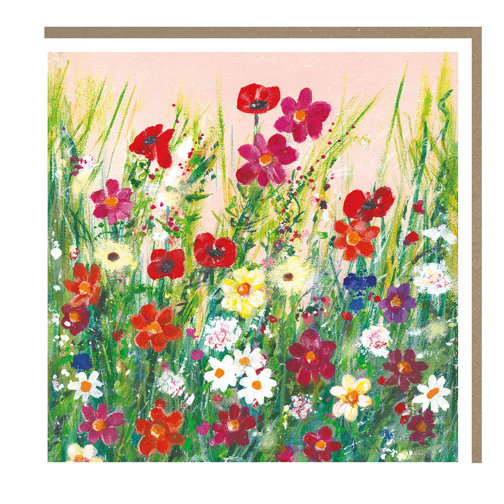 Wildflower Meadow Blank Greeting Card – Tracks Pankhurst Gallery PH090