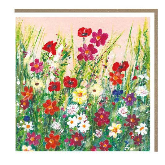 Wildflower Meadow Blank Greeting Card – Tracks Pankhurst Gallery PH090