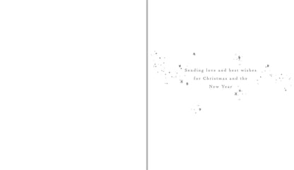 Inside verse of To All of You Christmas card Sending love and best wishes for Christmas and the New Year