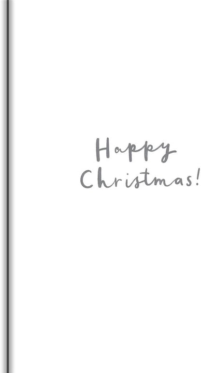 Inside of Paperlink Brother Christmas card reading Happy Christmas