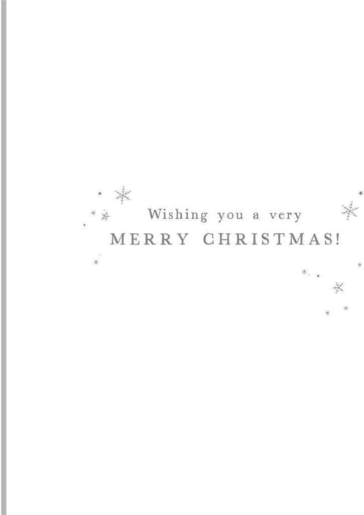 Inside of Dad Christmas card reading Wishing you a very Merry Christmas