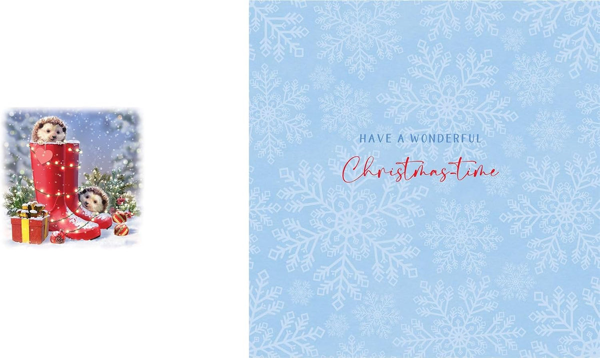 Inside Christmas card verse Have a wonderful Christmas-time
