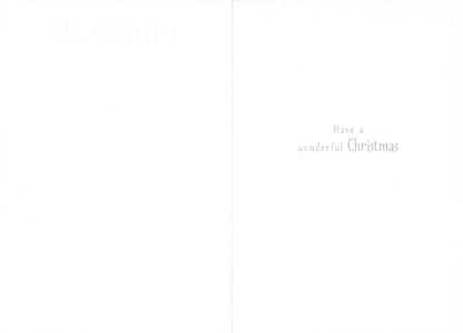 Inside of Abacus Across the Miles Christmas card with message Have a wonderful Christmas