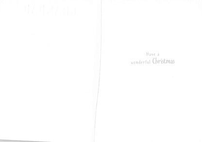 Inside of Abacus Grandad Christmas card with message Have a wonderful Christmas