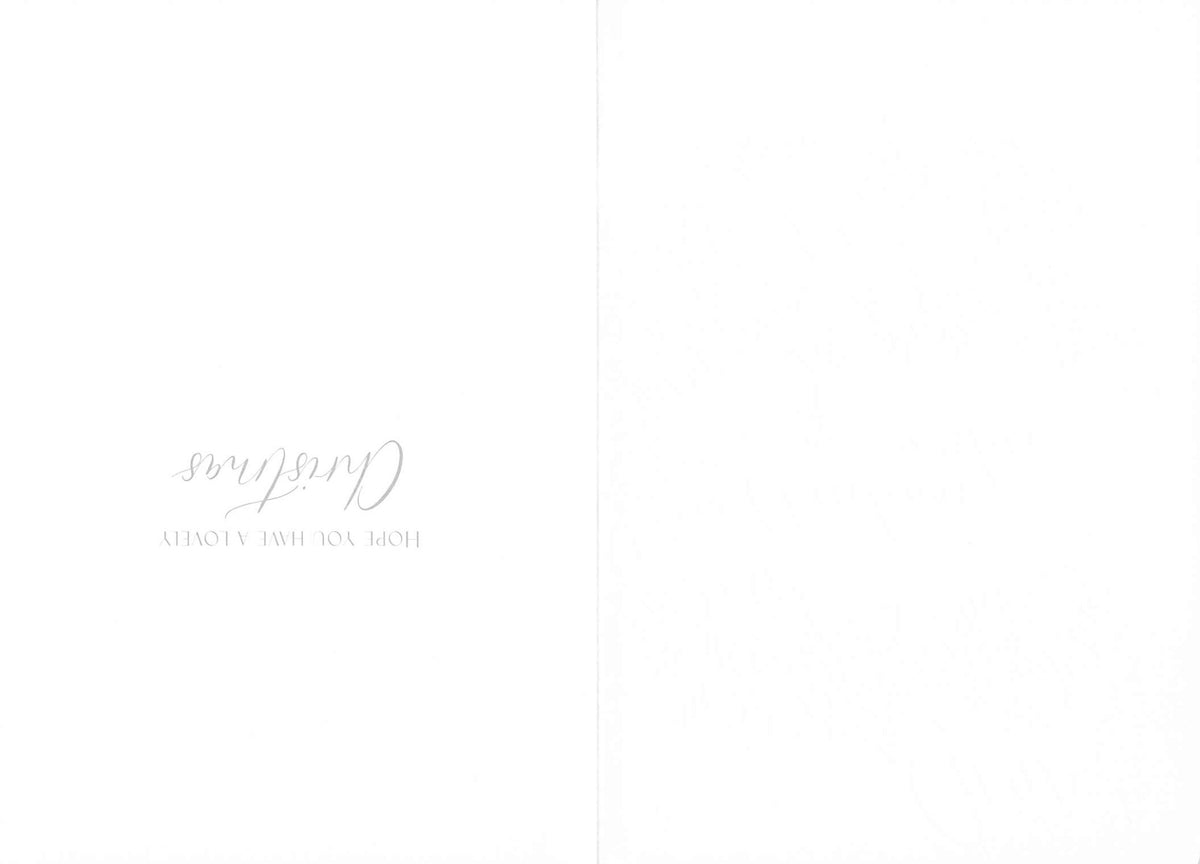Inside of Abacus Grandad Christmas card with message Hope you have a lovely Christmas