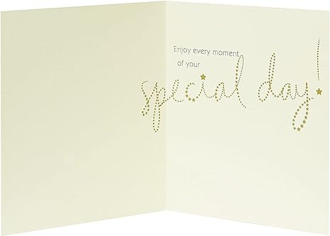 Ha\ppy Birthday Greeting Card - Gold Foil Dots & Stars