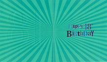 Load image into Gallery viewer, 18th Birthday Card - Starburst Blue - Foiled Card
