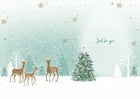 Inside printed design of Otter House Son Christmas card