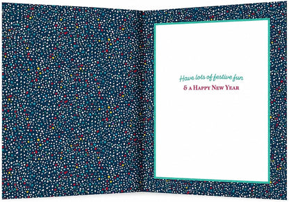 Inside of Otter House Son Christmas card reading Have lots of festive fun and a Happy New Year
