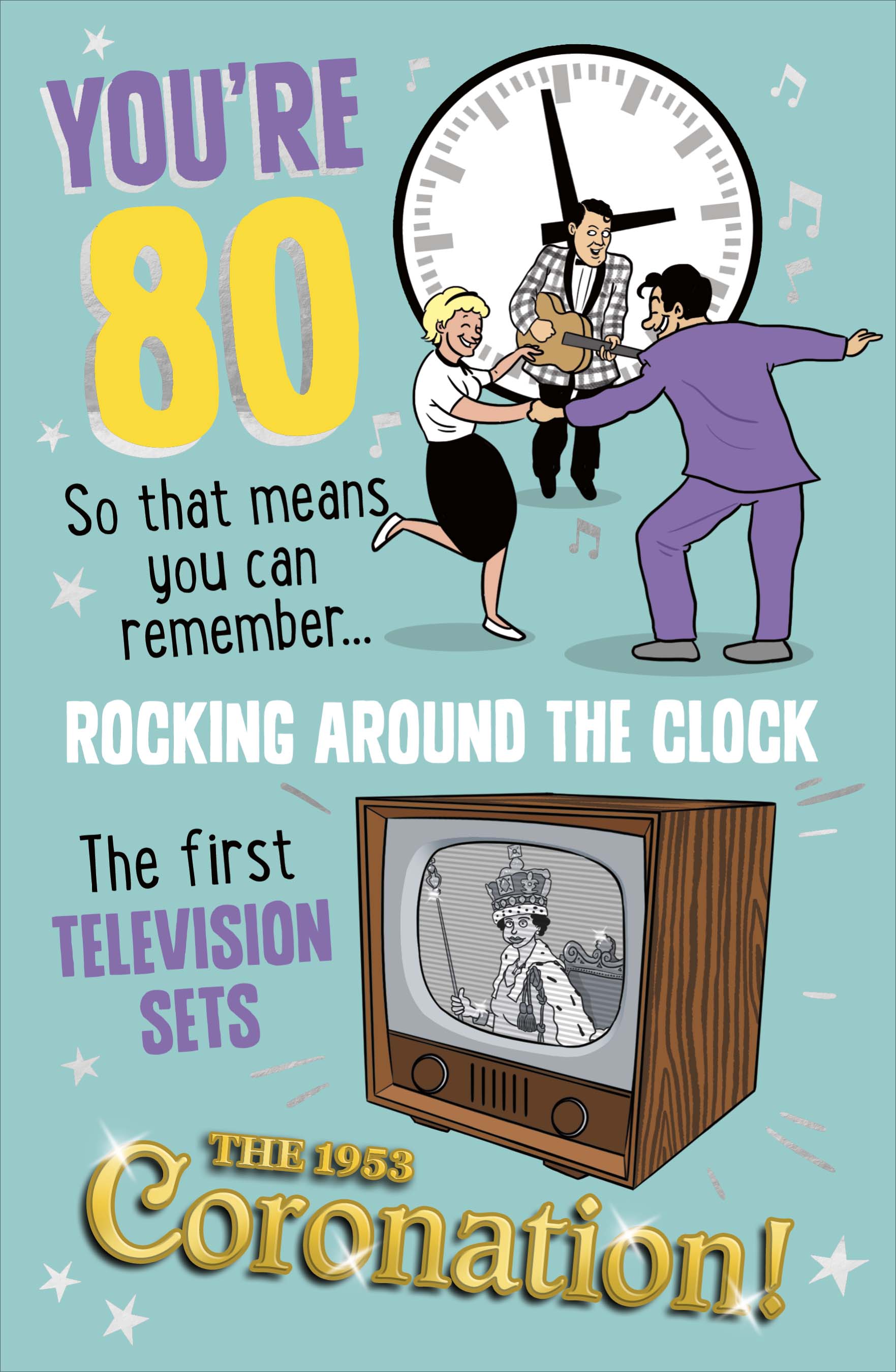 This Retro 80th Birthday Greeting Card – Celebrate with Nostalgia is a Greeting Cards priced at £ 3.70 from Made To Be Treasured range. Produced by UKG for excellent quality