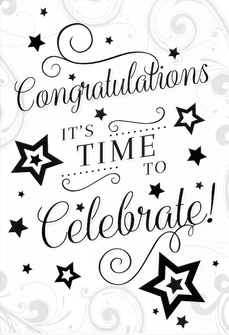 GREETING CARD - CONGRATULATIONS- FREE POSTAGE H2-3