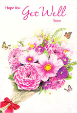 Load image into Gallery viewer, GREETING CARD - GET WELL- FREE POSTAGE H2-4
