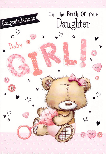 GREETING CARD - BIRTH DAUGHTER - H2-31