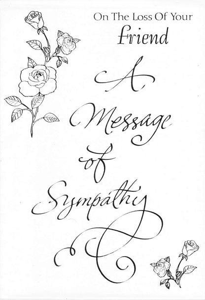 GREETING CARD - SYMPATHY- F3-5