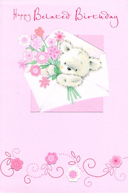 Belated Birthday - Greeting Card - Multi Buy - Free P&P