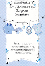 Load image into Gallery viewer, Christening Grandson - Greeting Card - Multi Buy - Free P&amp;P
