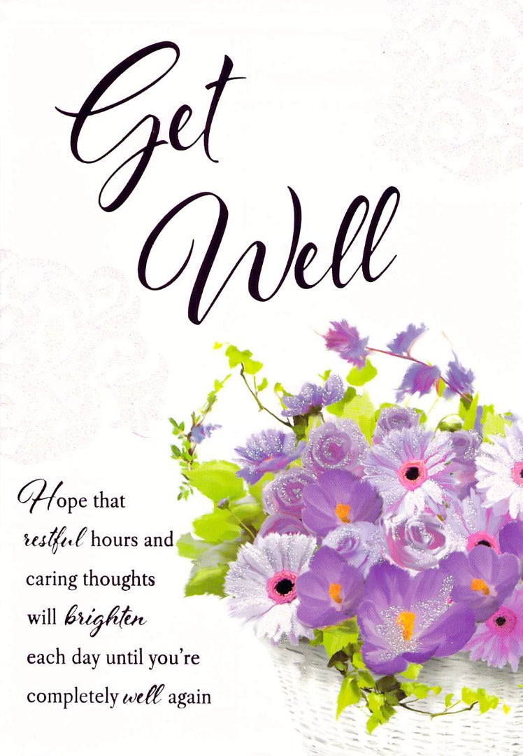 Greeting Card - Get Well  - Free postage