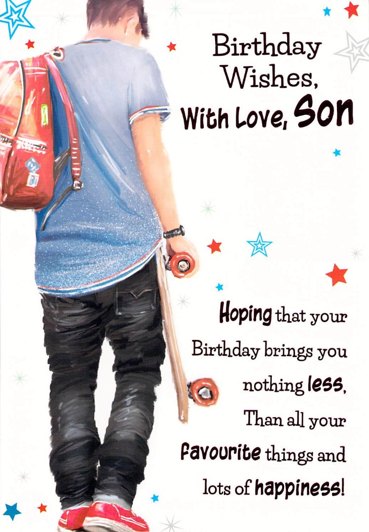 Son Birthday - Greeting Card - Multi Buy - Free P&P