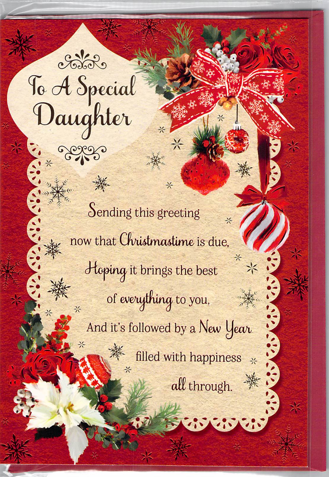 Christmas - Daughter - Greeting Card