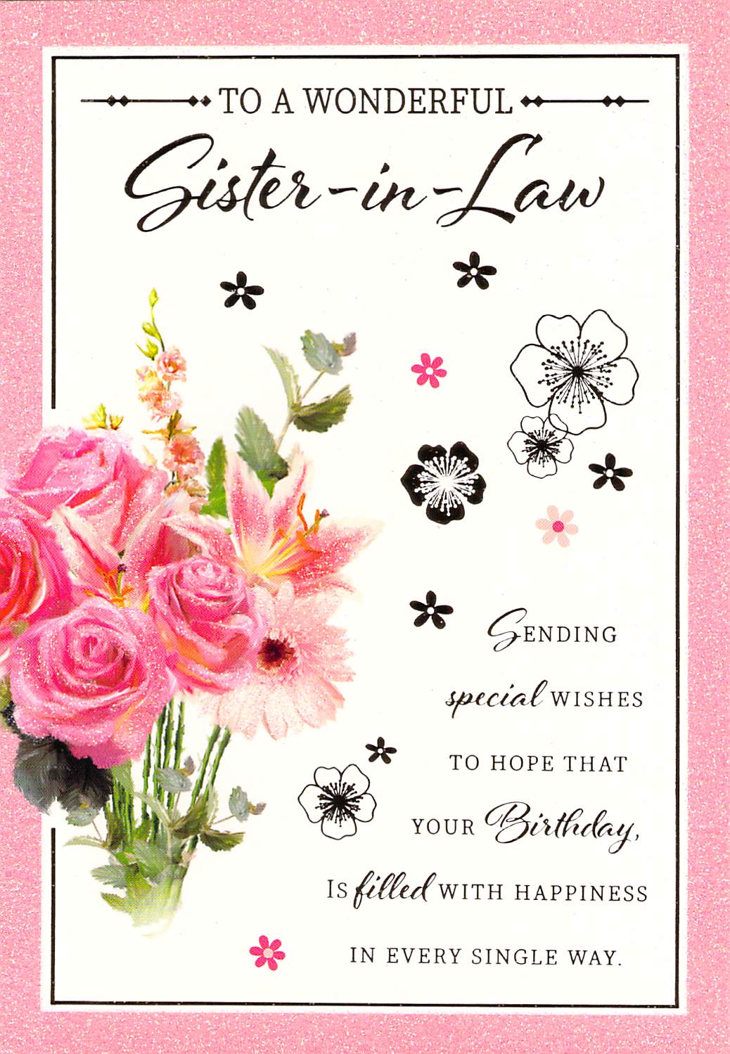 Sister In Law - Greeting Card - Multi Buy Discount - Free P&P