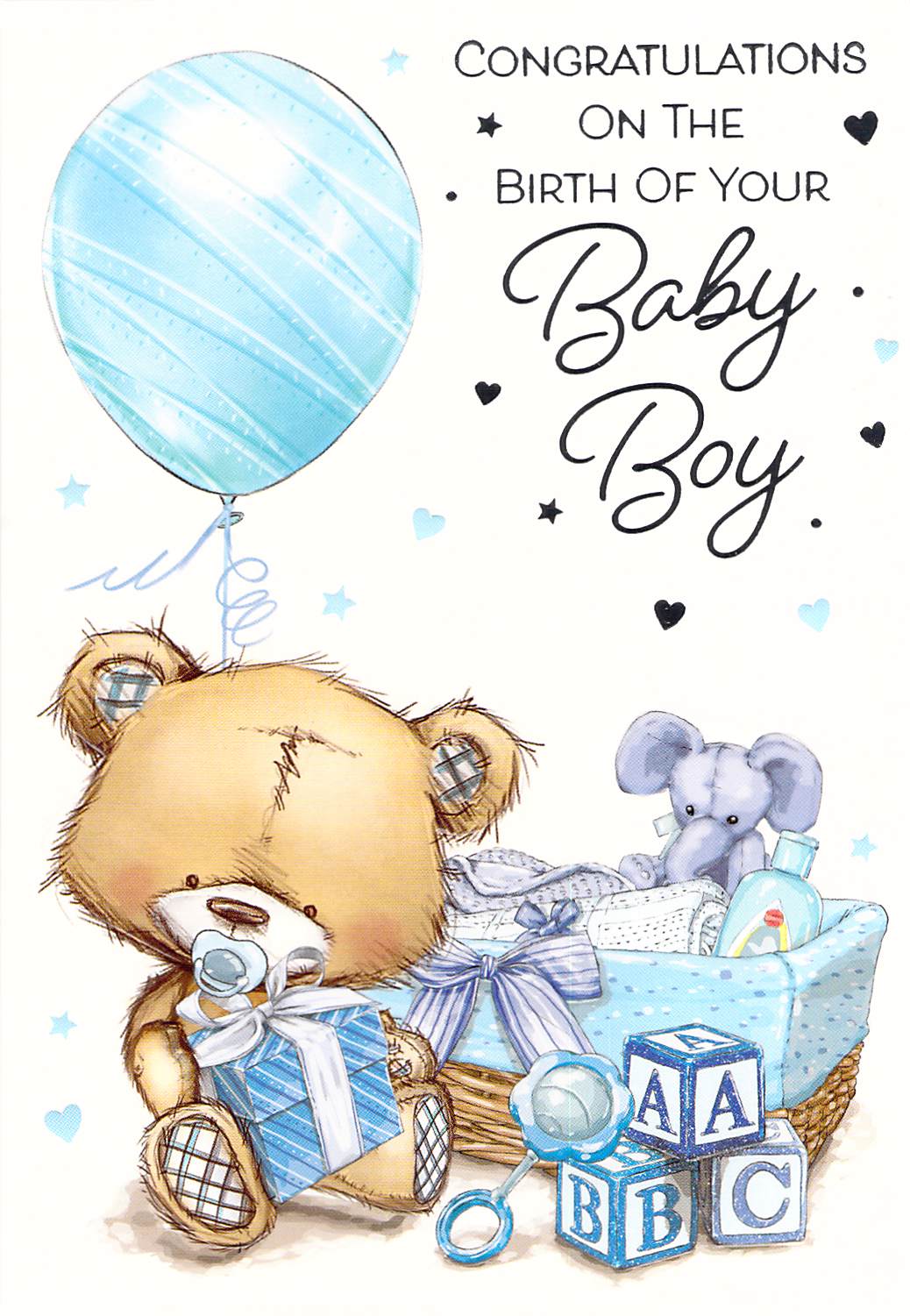 Birth (Boy) - Greeting Card - Multi Buy Discount - Free P&P