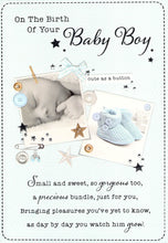 Load image into Gallery viewer, Birth (Boy) -  Greeting Card - Multi Buy Discount - Free P&amp;P
