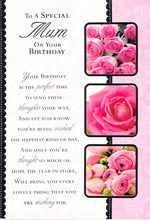 Load image into Gallery viewer, Birthday (Mum) - Flowers -  Greeting Card - Multi Buy Discount - Free P&amp;P
