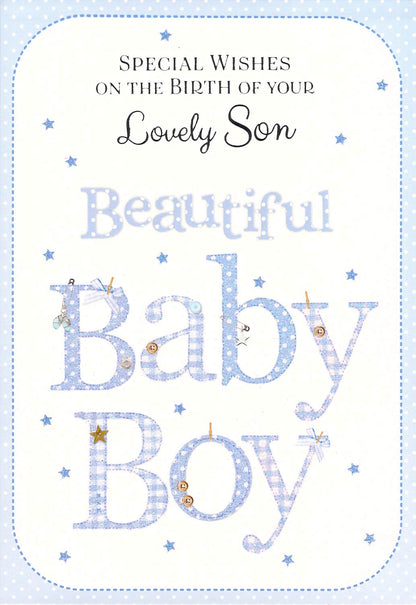 Birth (Son) - Greeting Card -Multi Buy Discount - Free P&P