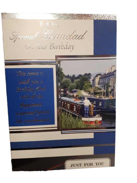This Birthday - Grandad - Canal - Greeting Card - Free Postage is a Greeting Card priced at £ 1.99 from Made To Be Treasured range. Produced by Generic for excellent quality