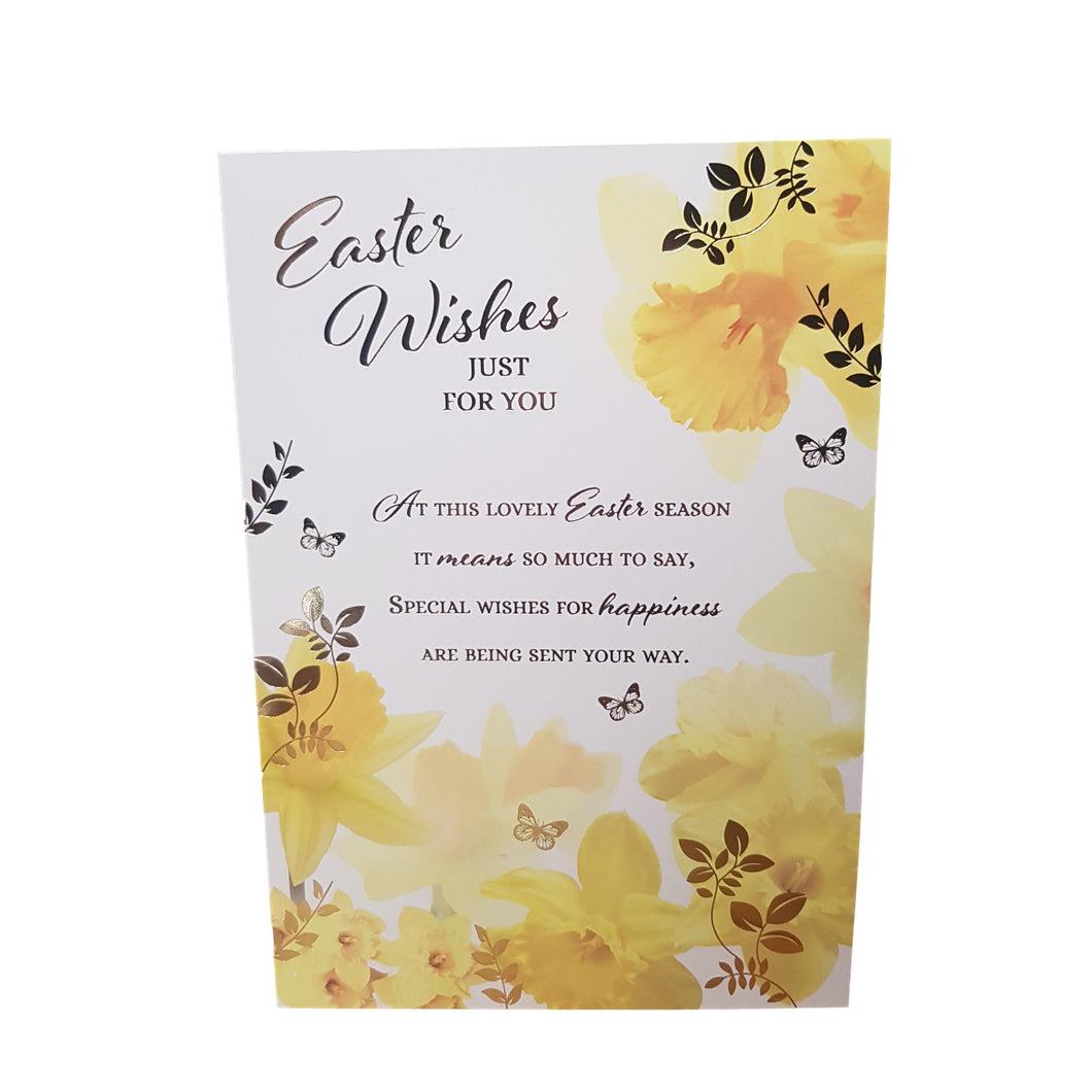 Easter - Greeting Card- Gold Foil - Multi Buy - Free P&P