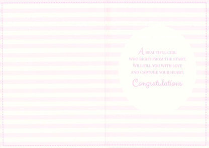 Birth (Granddaughter) - Greeting Card - Multi Buy - Free P&P