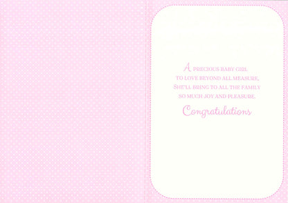 Birth (Granddaughter) - Greeting Card - Multi Buy - Free P&P
