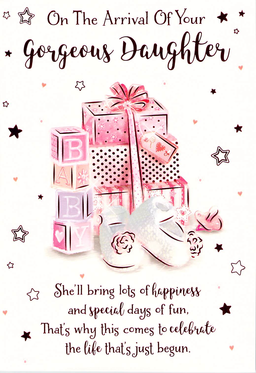 Birth (Daughter) - Greeting Card - Multi Buy - Free P&P
