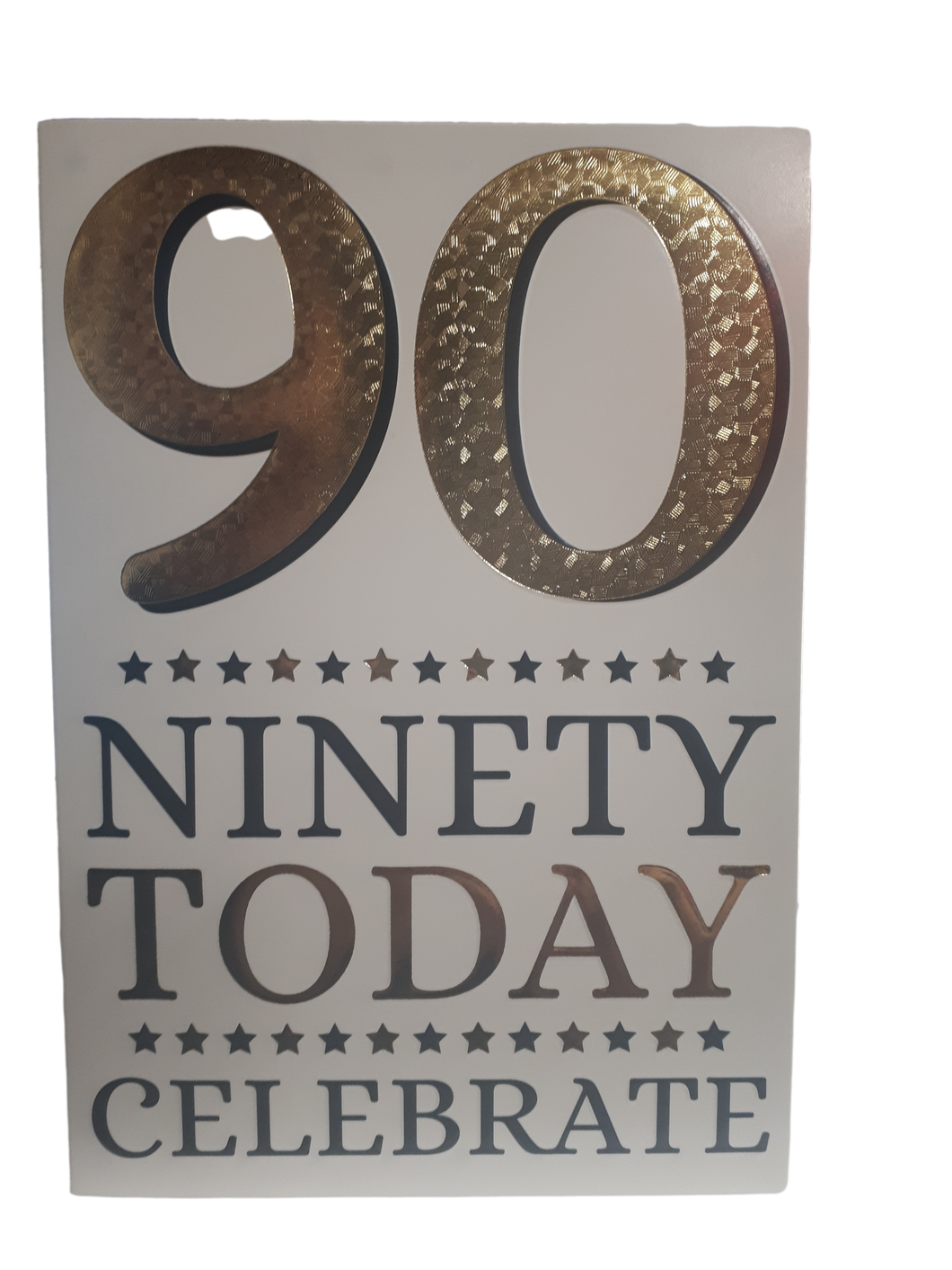 Age 90 - 90th Birthday Card - Greeting Card - Black and Gold