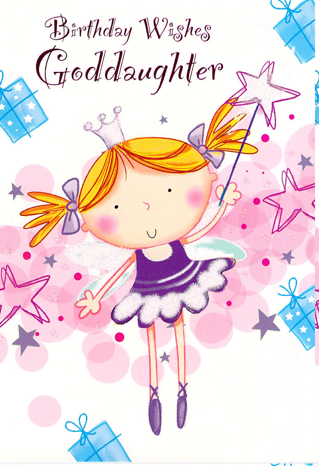 Goddaughter Birthday - Fairy -  Greeting Card - Multi Buy Discount