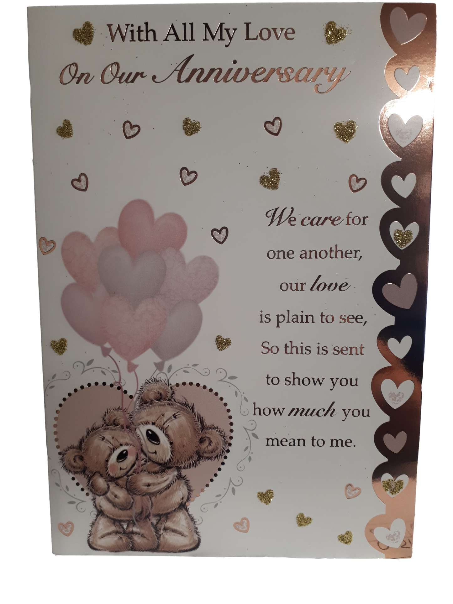 Anniversary - Our Anniversary - Gold Foil / Bears - Greeting Card