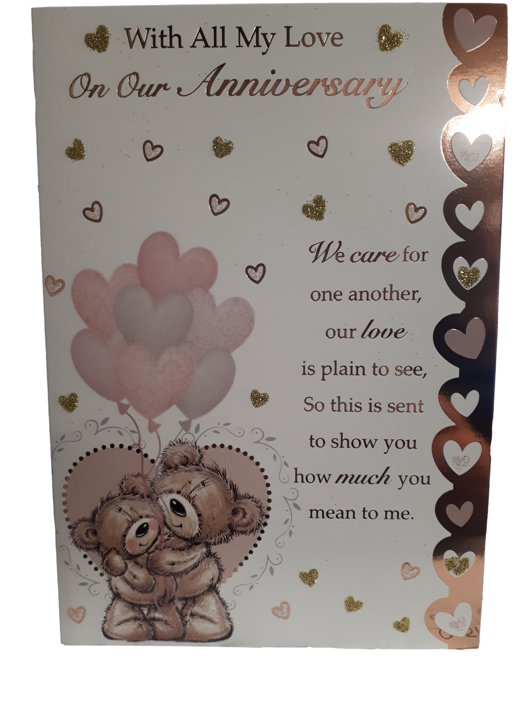 Anniversary - Our Anniversary - Gold Foil / Bears - Greeting Card
