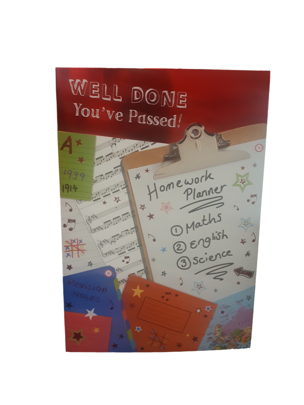 Well Done - Exam Results - Maths / English / Science - Greeting Card - Free Postage
