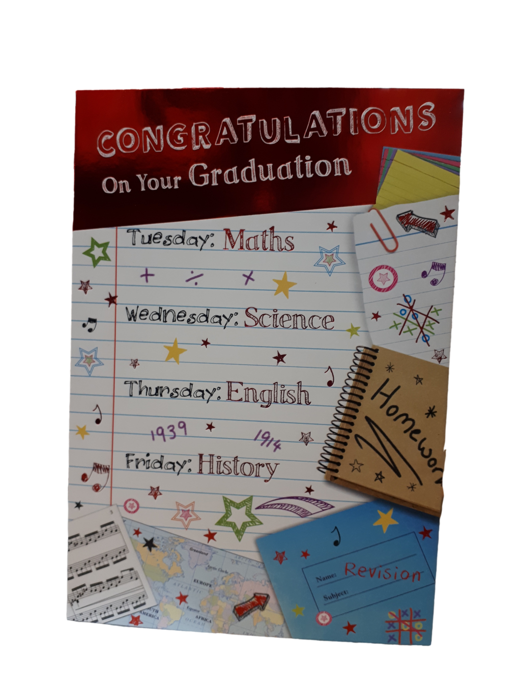 Congratulations On Your Graduation - Greeting Card - Journal - Free Postage