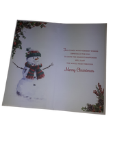 Load image into Gallery viewer, Christmas - Friends We Don&#39;t Forget - Snowman - Greeting Card  - Multi Buy Discount

