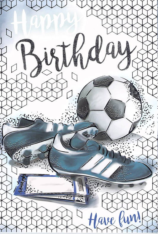 This Birthday - Football - Unwrapped - Greeting Card - Multi Buy Discount is a Greeting Card priced at £ 1.90 from Made To Be Treasured range. Produced by Kingfisher for excellent quality
