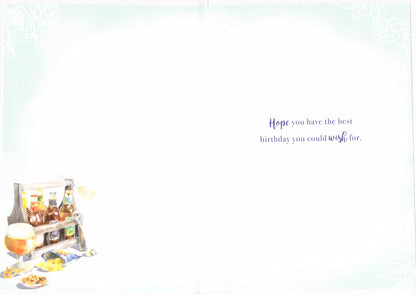 Birthday - Beer - Unwrapped - Greeting Card - Multi Buy Discount