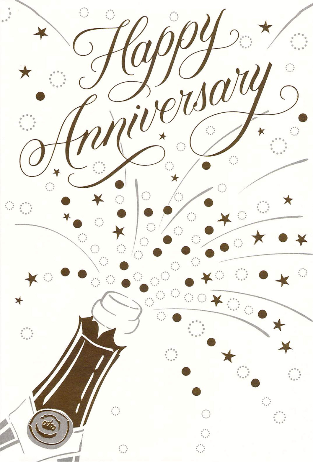 Anniversary - Champaine pop - Unwrapped - Greeting Card - Multi Buy Discount